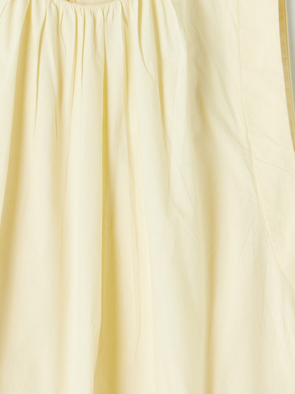 Drawstring Waist A-Line Poplin Dress-6