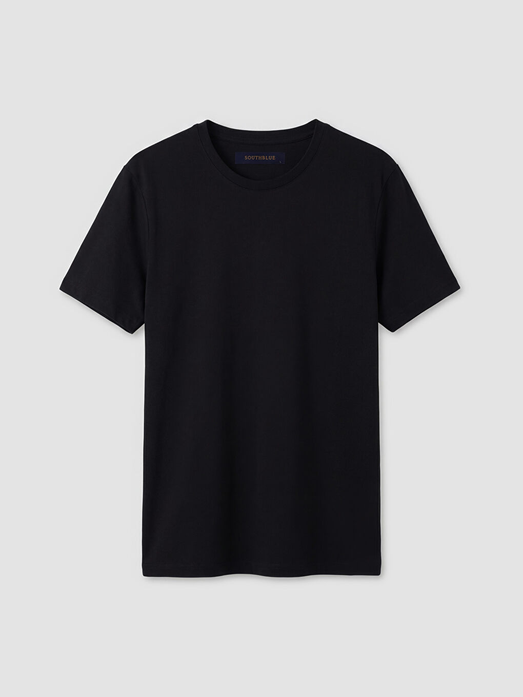 Siyah Bisiklet Yaka Erkek Tişört