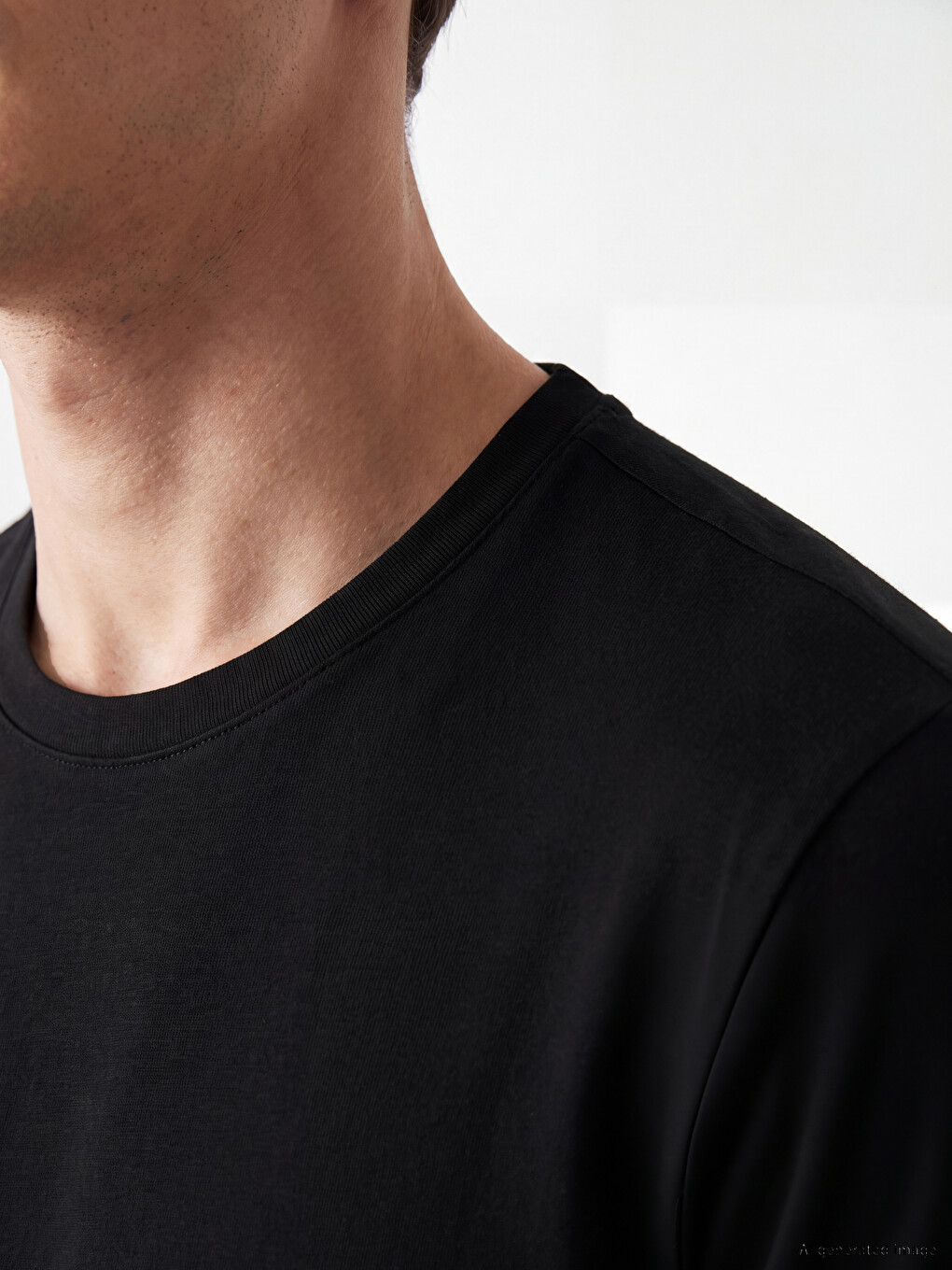 T-shirt Me Jakë Të Rrumbullakët Për Burra-2