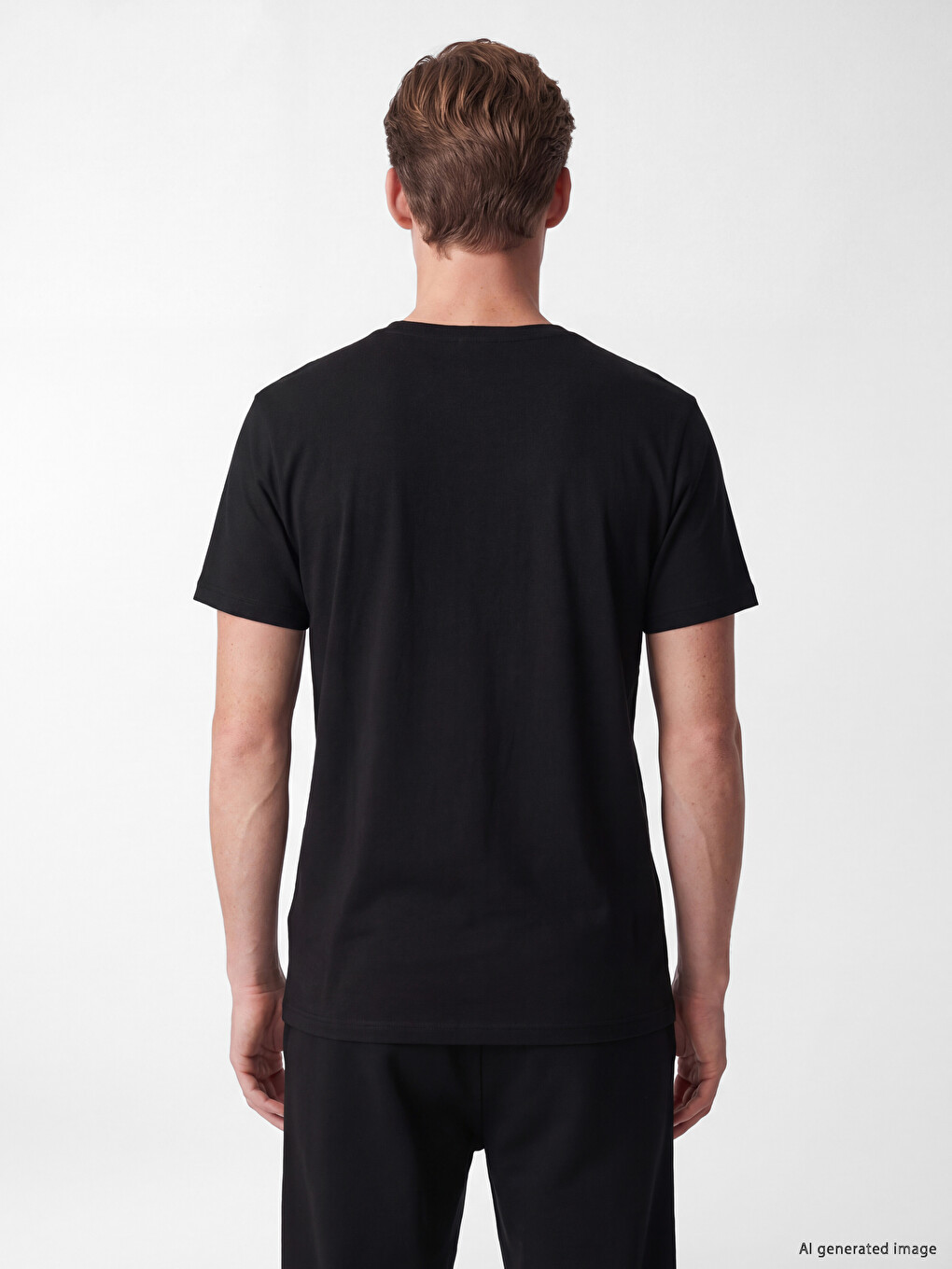T-shirt Me Jakë Të Rrumbullakët Për Burra-3