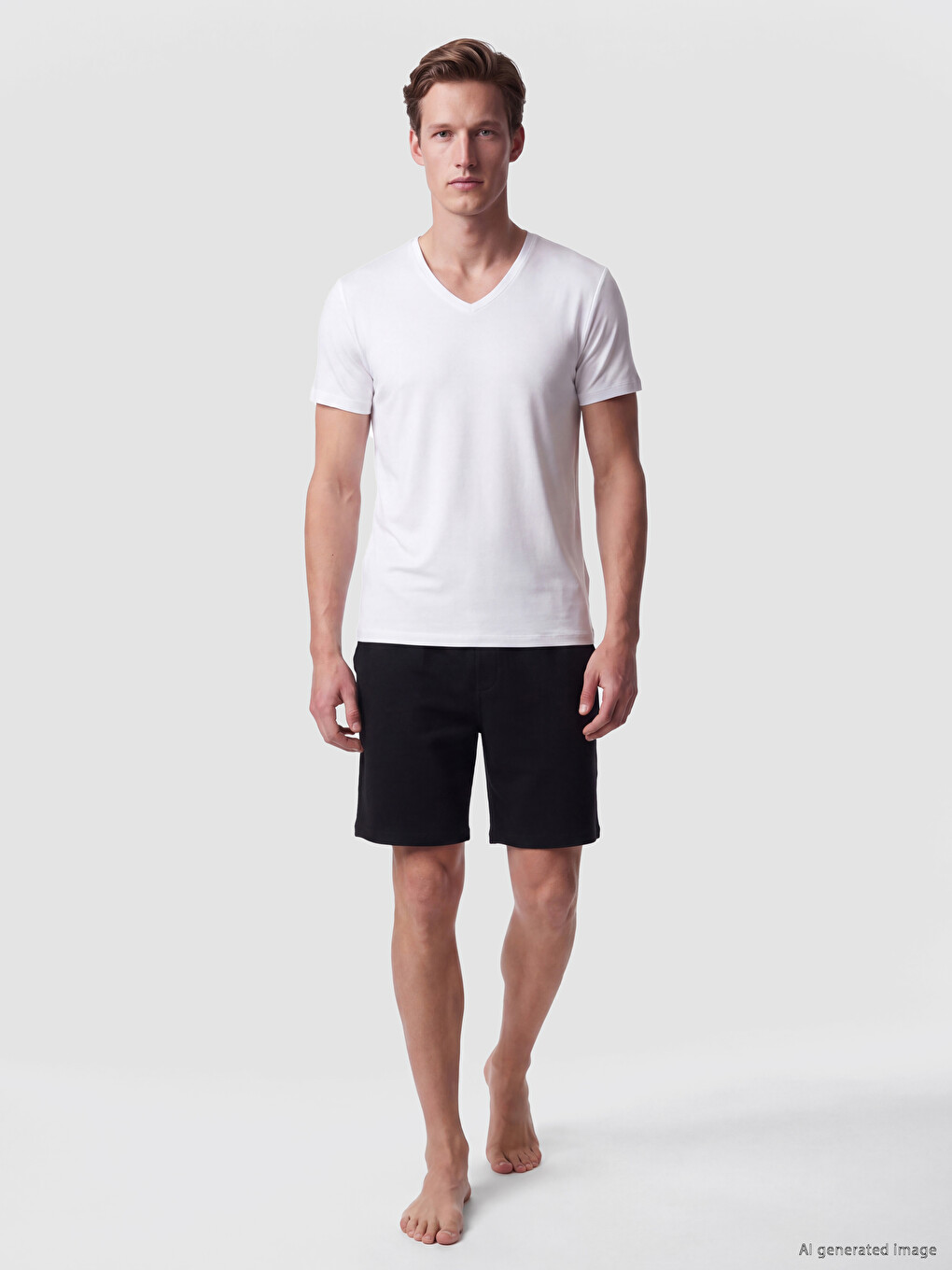 V Neck Jersey Men's Vest-1