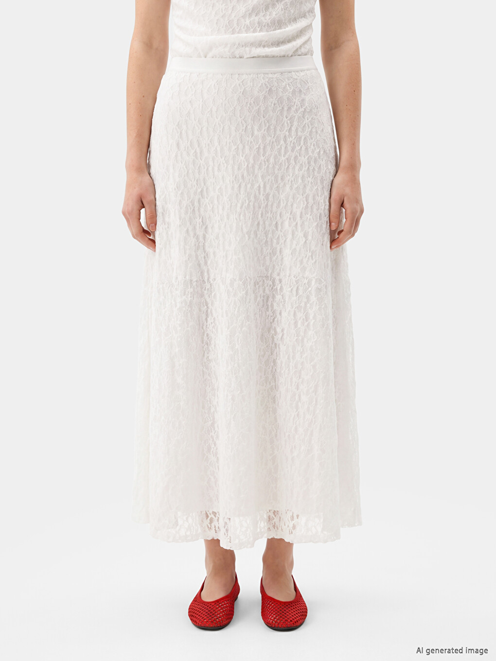 Jupe  Blanc Femme-1