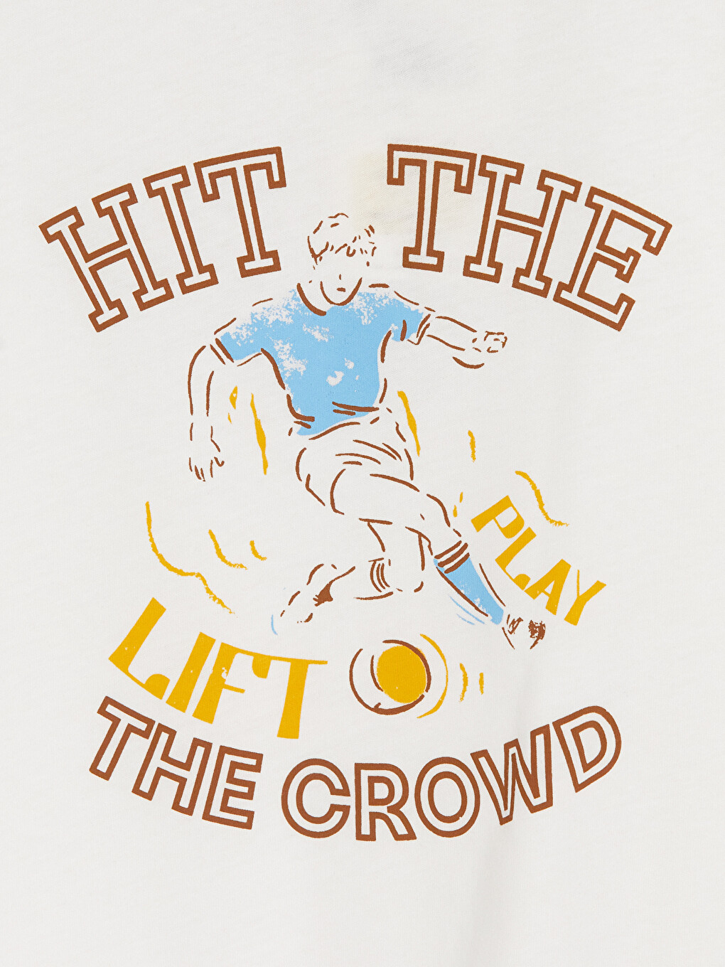 Crew Neck Printed Boys' T-shirt-1