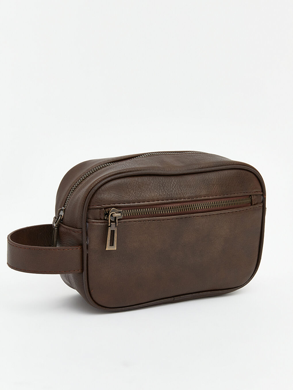 Kahverengi Deri Görünümlü Erkek El Çantası-1