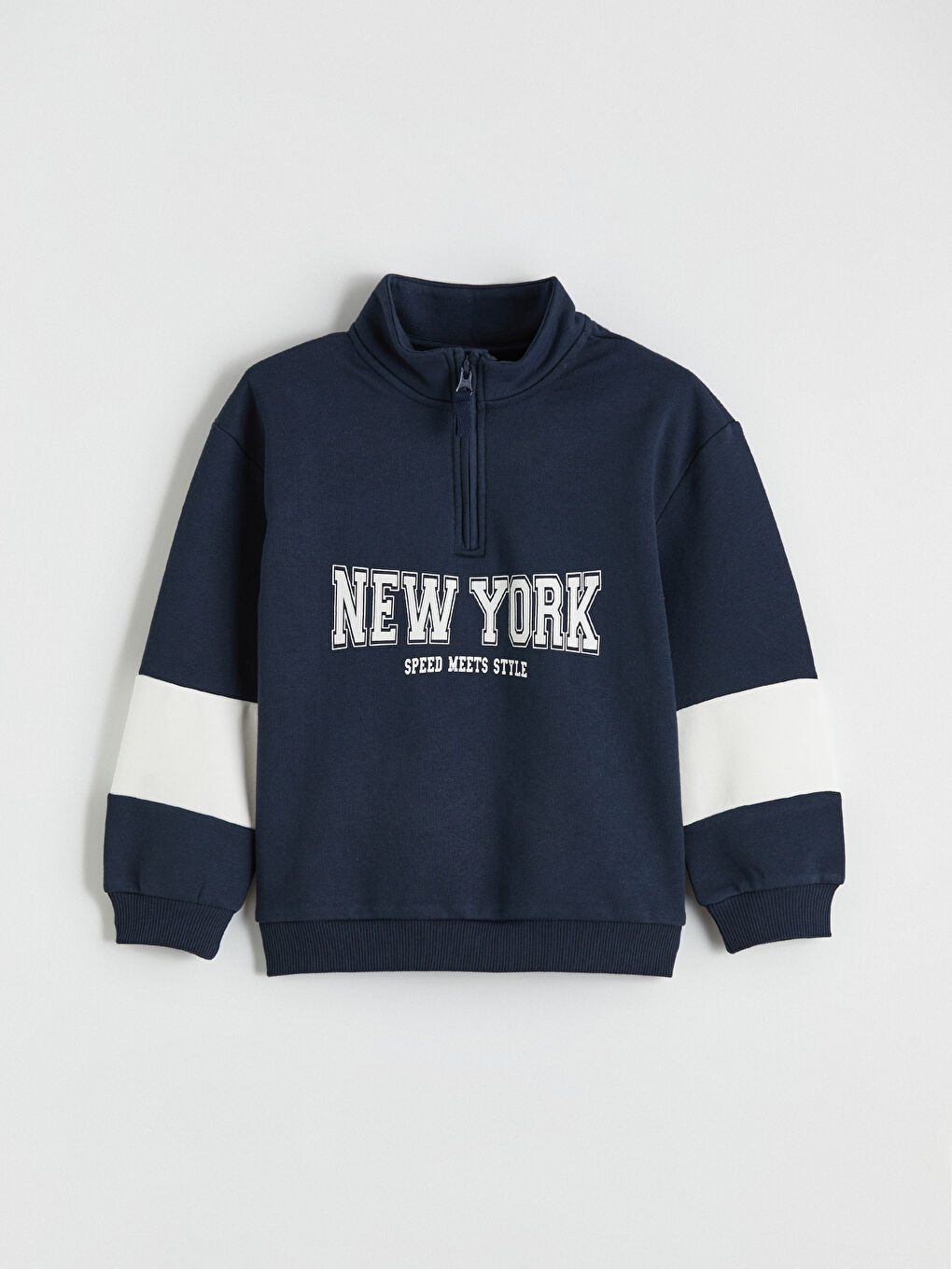 Lacivert NYC Baskılı Erkek Çocuk Eşofman Takımı-1