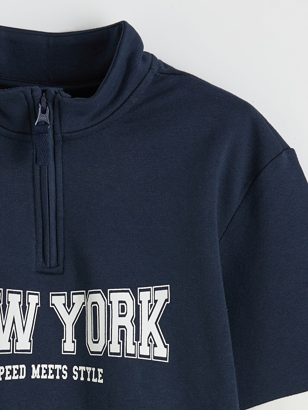 Lacivert NYC Baskılı Erkek Çocuk Eşofman Takımı-2