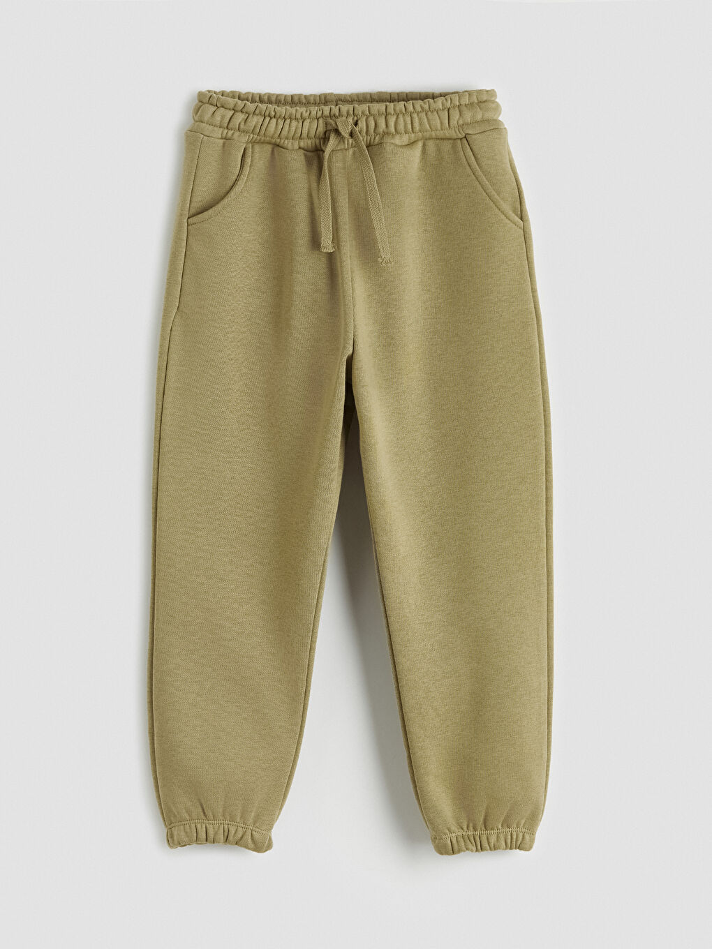 Haki Polo Yaka Baskılı Erkek Çocuk Kalın Eşofman Takımı-2