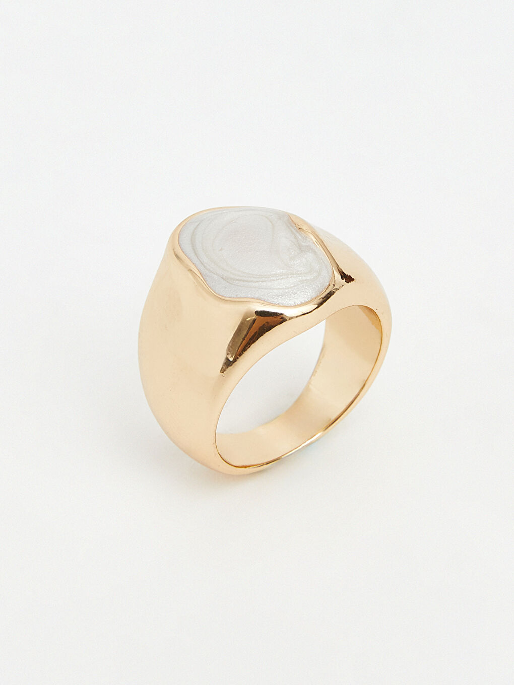 Sarı Kadın Yüzük Seti 2'li-1