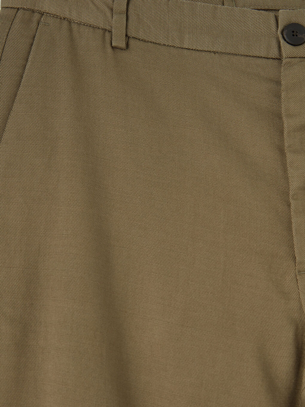Haki Standart Kalıp Erkek Gabardin Pantolon-5