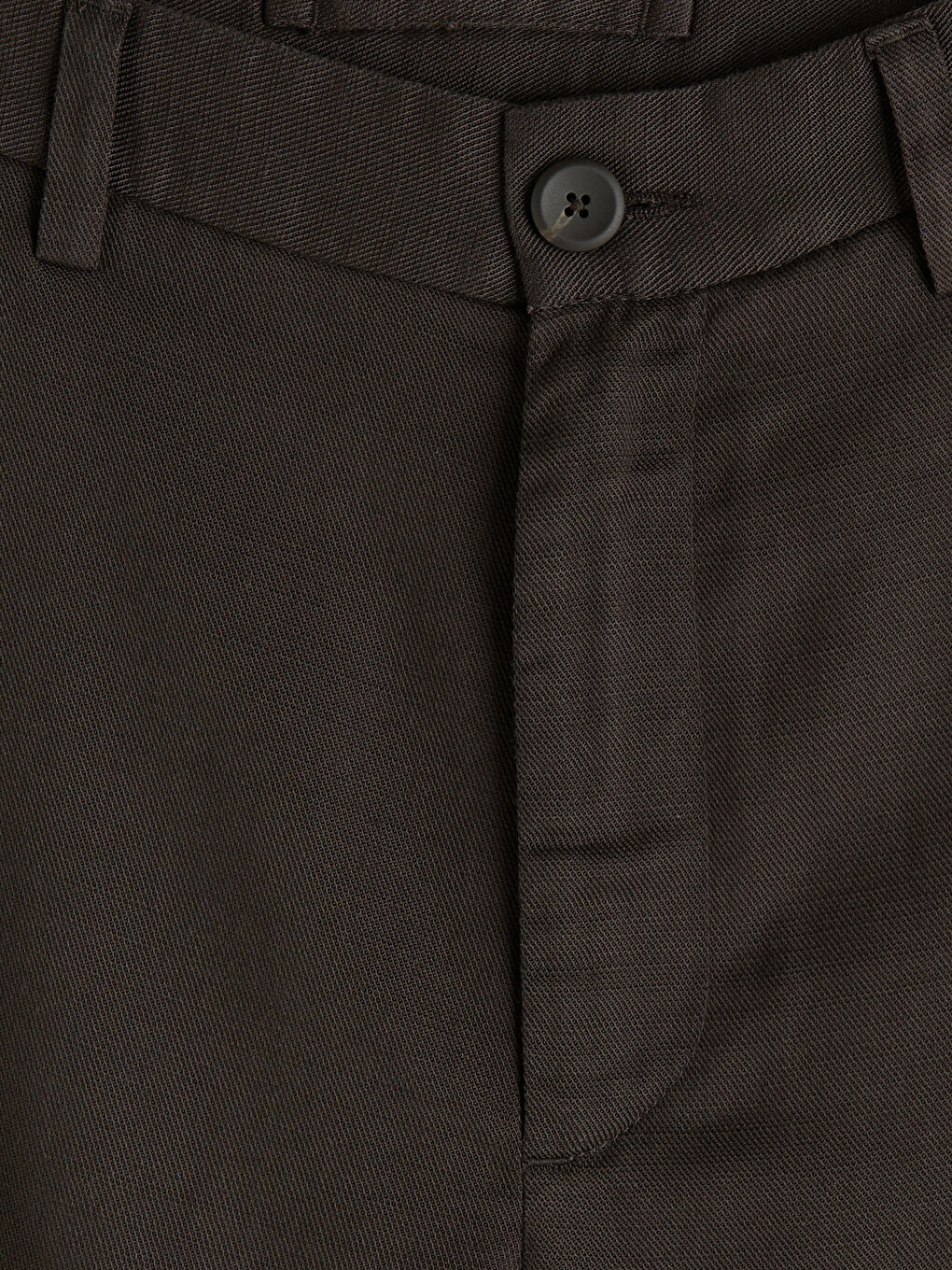 Kahverengi Standart Kalıp Erkek Gabardin Pantolon-6