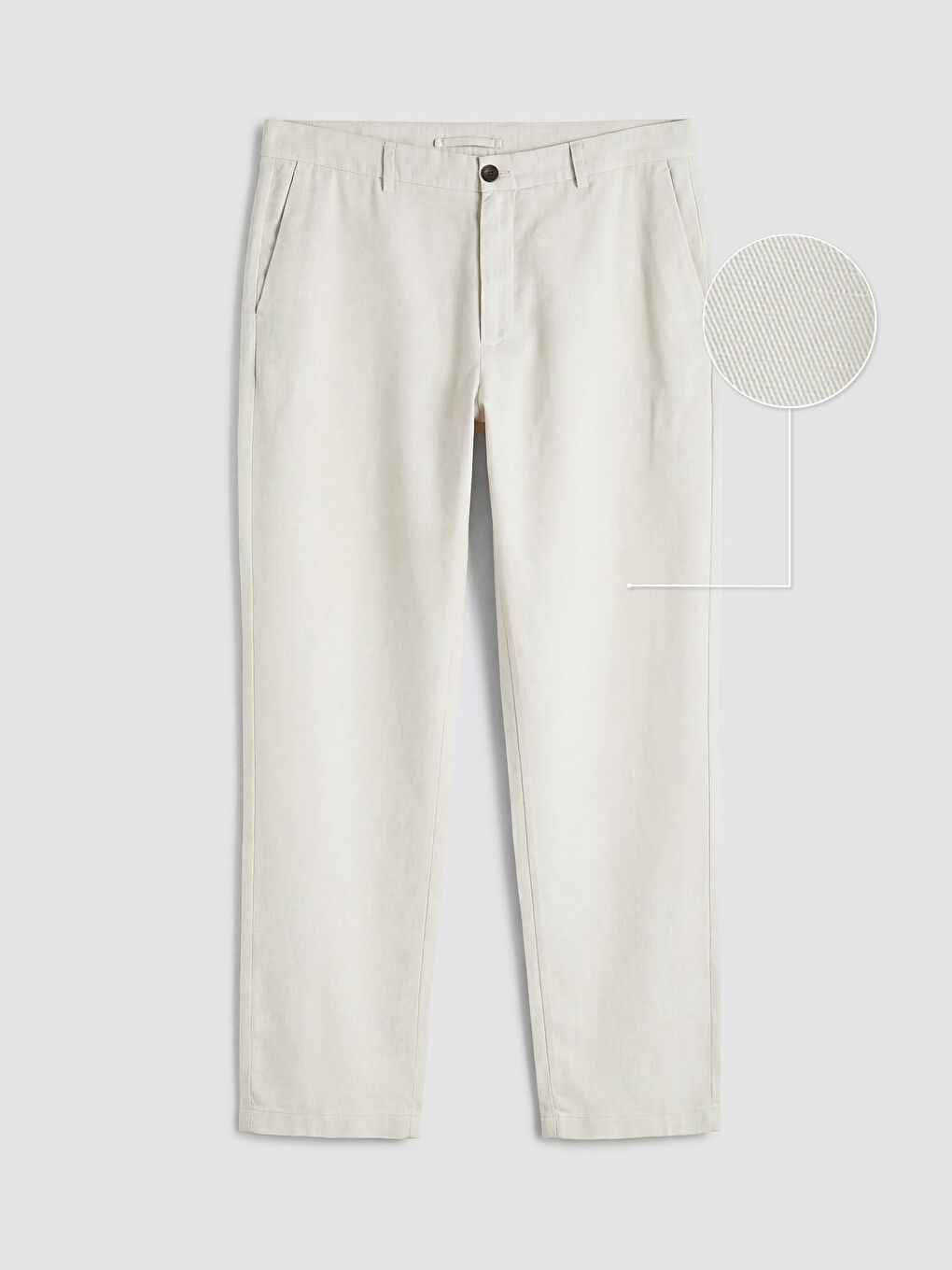 Bej Standart Kalıp Erkek Gabardin Pantolon