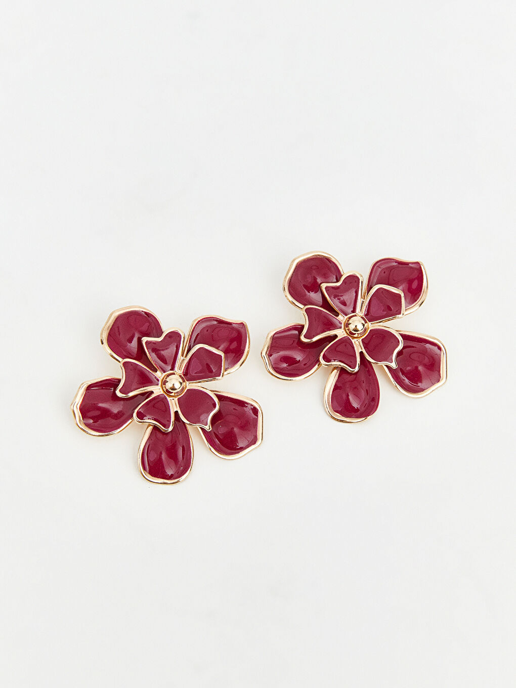 Karışık Çiçek Figürlü Kadın Küpe