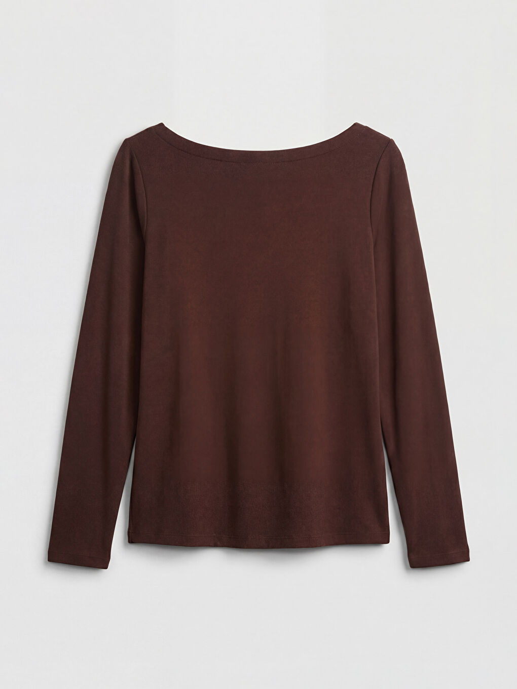 Kahverengi Kayık Yaka Modal Karışımlı Kadın Atlet-1