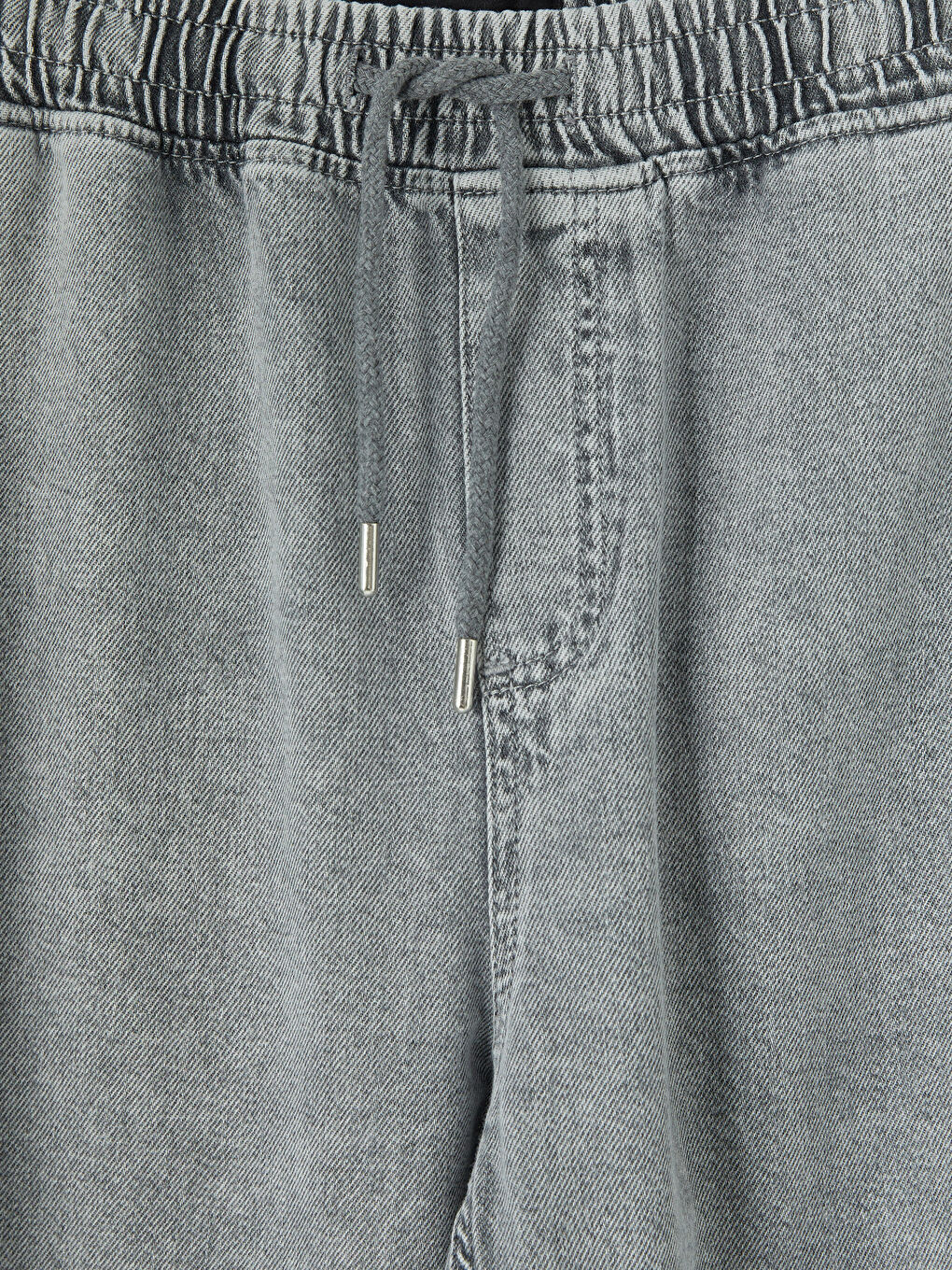 Gri Straight Fit Erkek Jean Pantolon-2