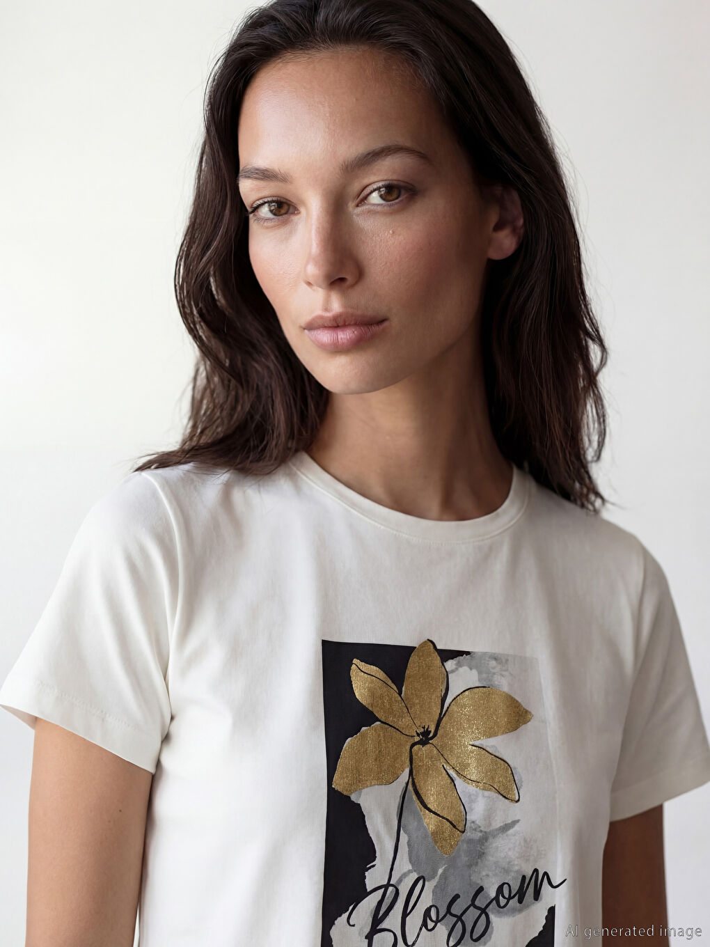 Woman ECRU T-Shirt-2