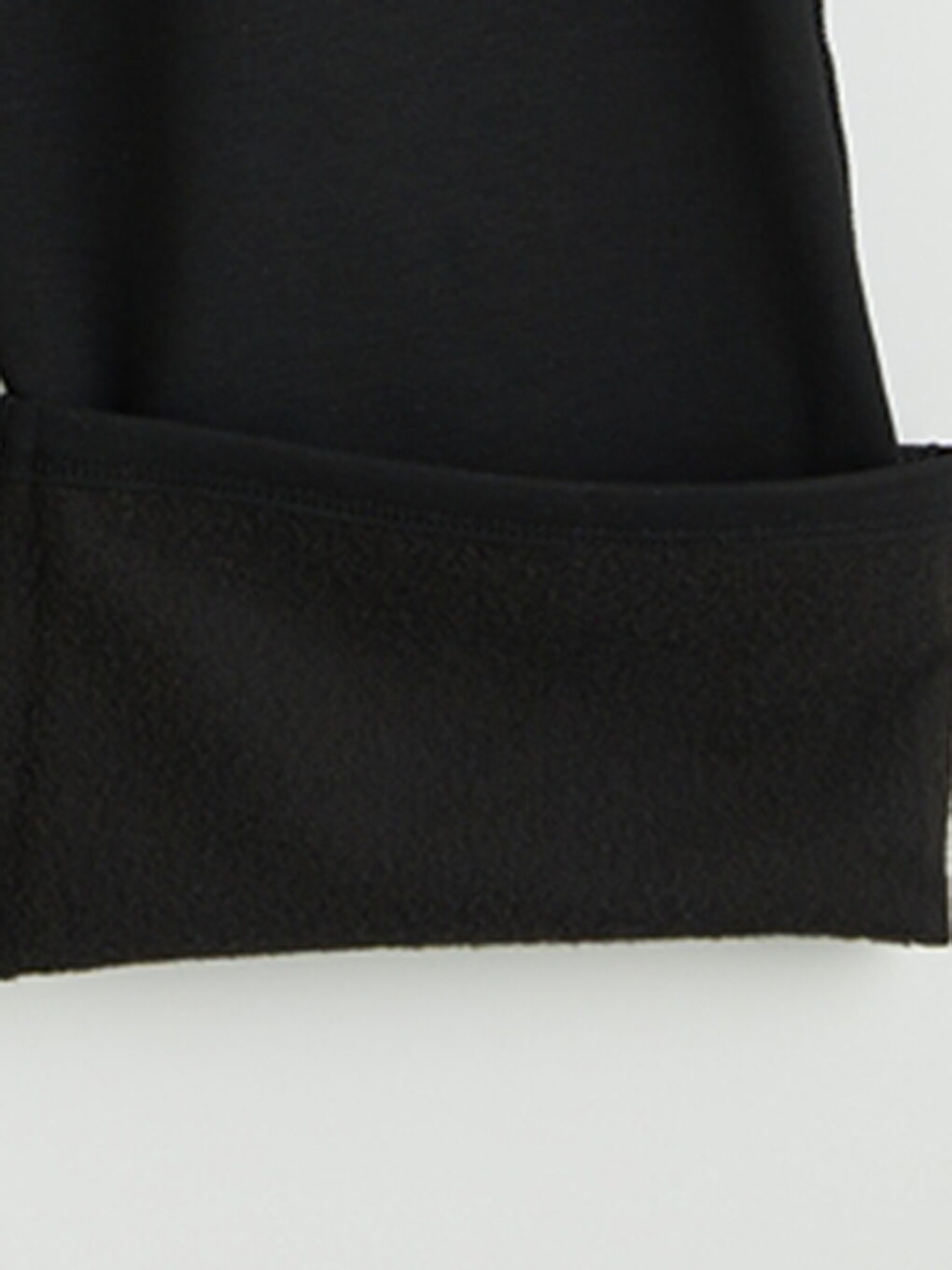 Siyah Beli Lastikli Geniş Paça Kız Çocuk Eşofman Altı-2