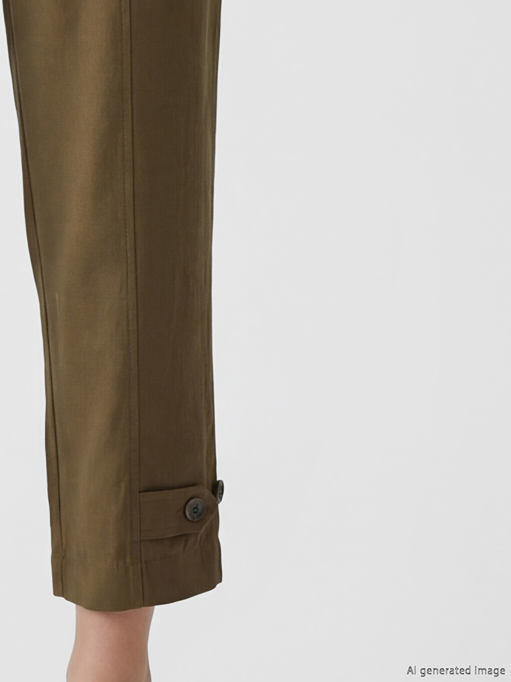 Ženske pantalone sa elastičnim strukom, regularnog kroja-2