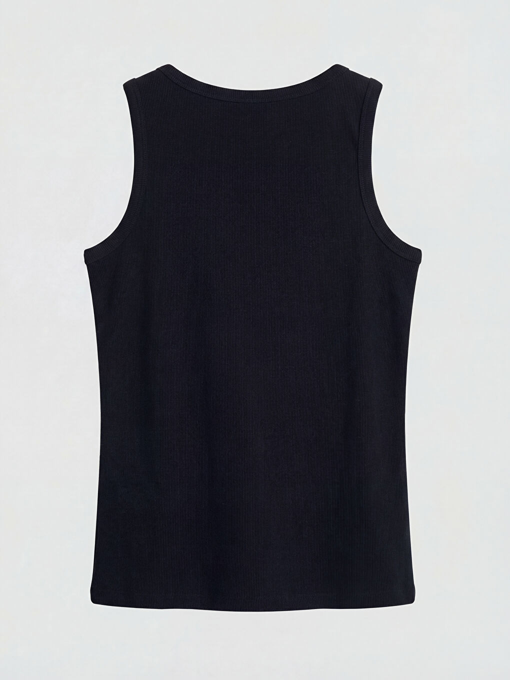 Siyah Bisiklet Yaka Kadın Atlet-5