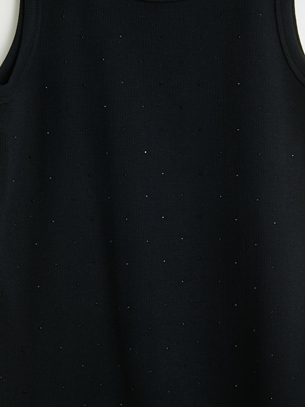 Siyah Bisiklet Yaka Kadın Atlet-6