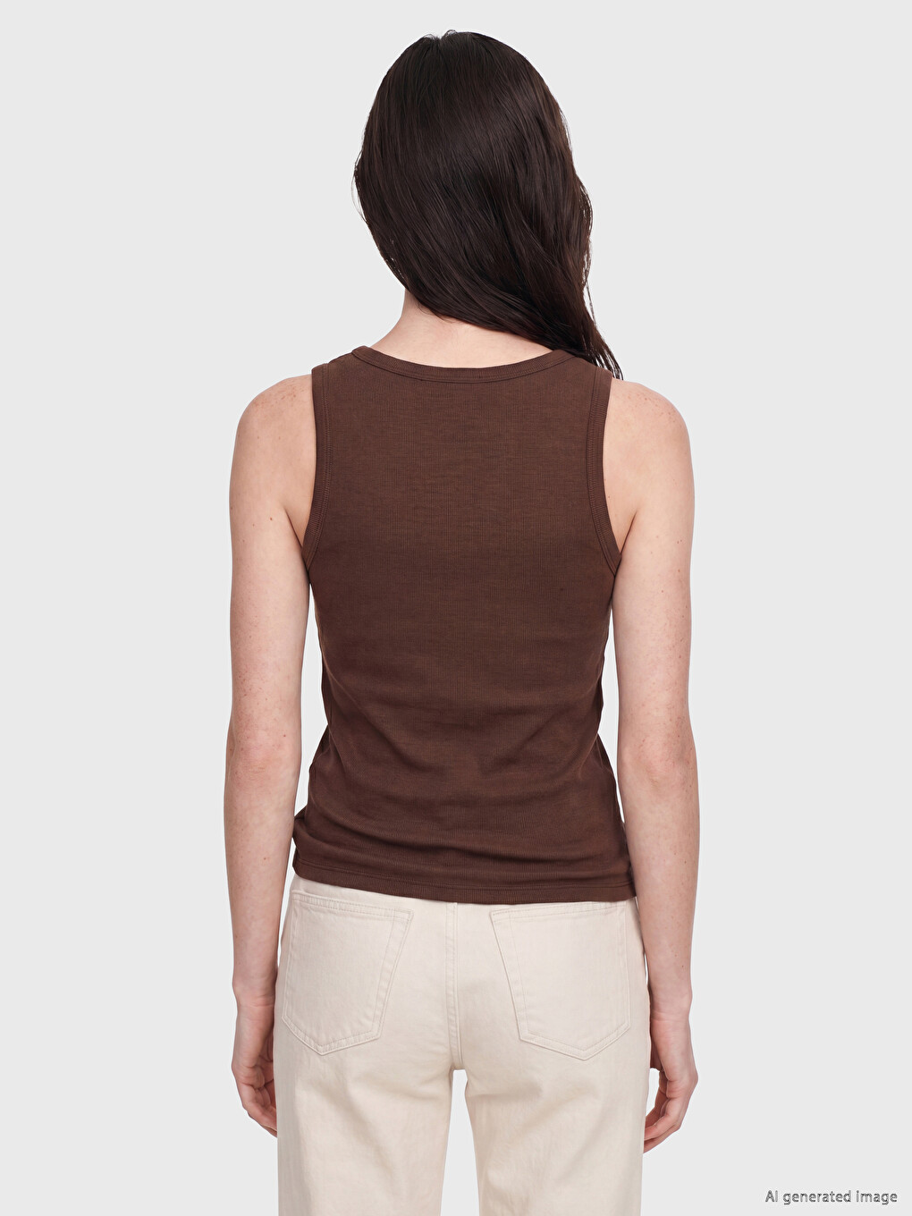 Crew Neck Rhinestone Embellished Women's Tank Top-3