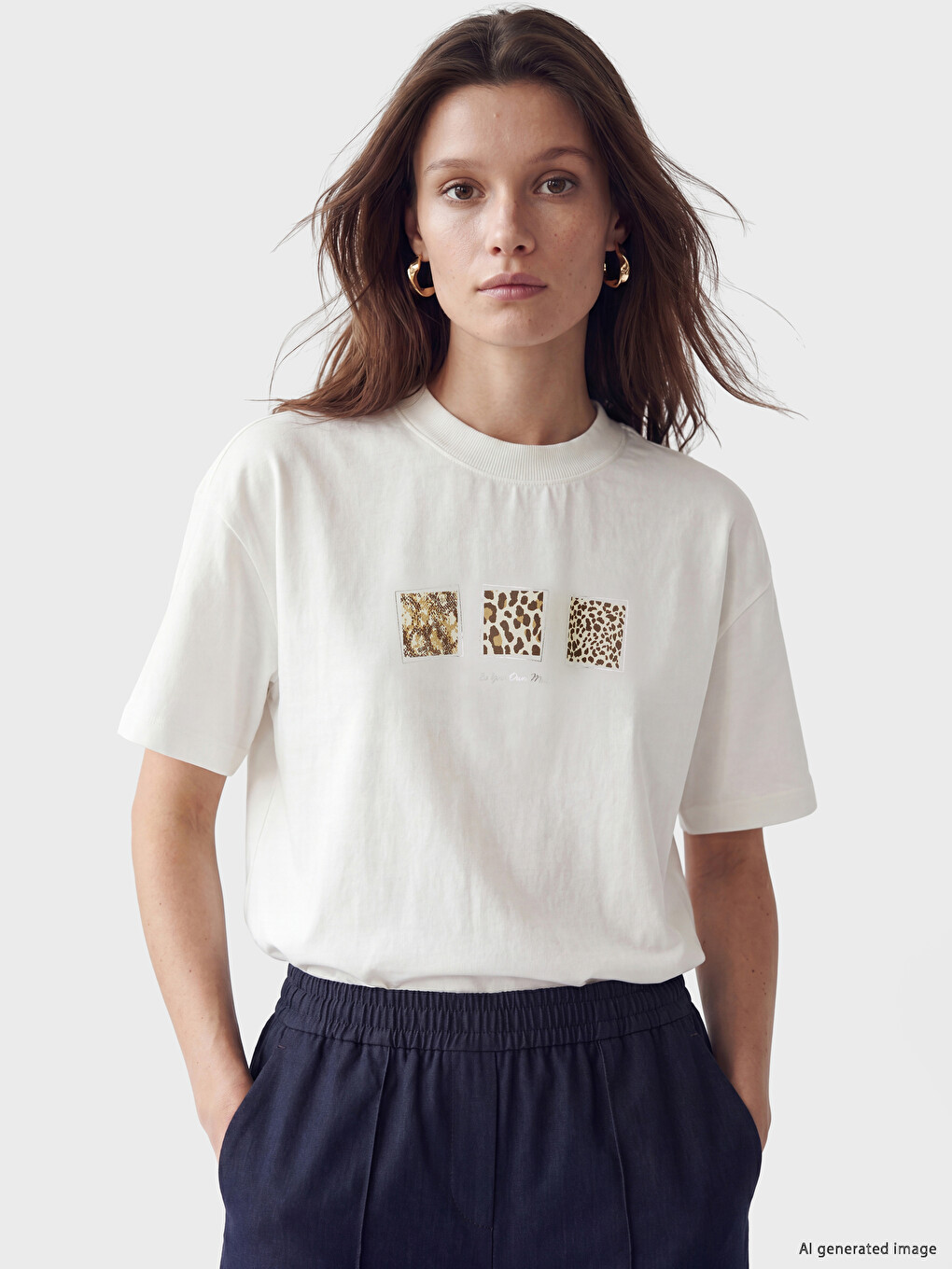 Printed 100% Cotton Women's T-shirt