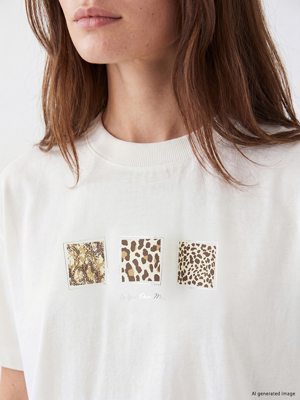 Printed 100% Cotton Women's T-shirt-2