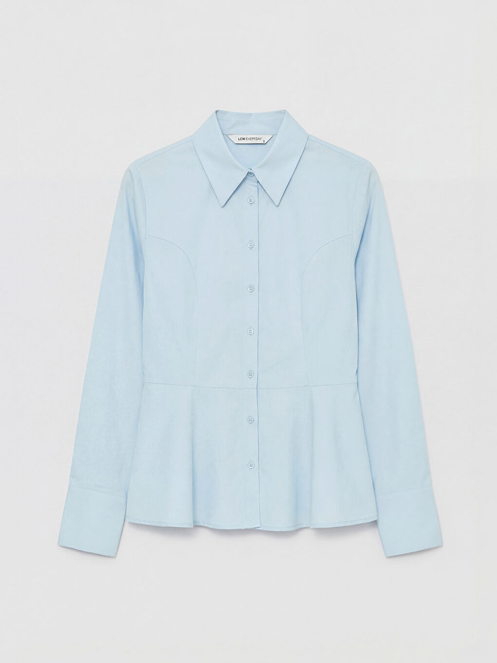 Mavi Poplin Kadın Gömlek