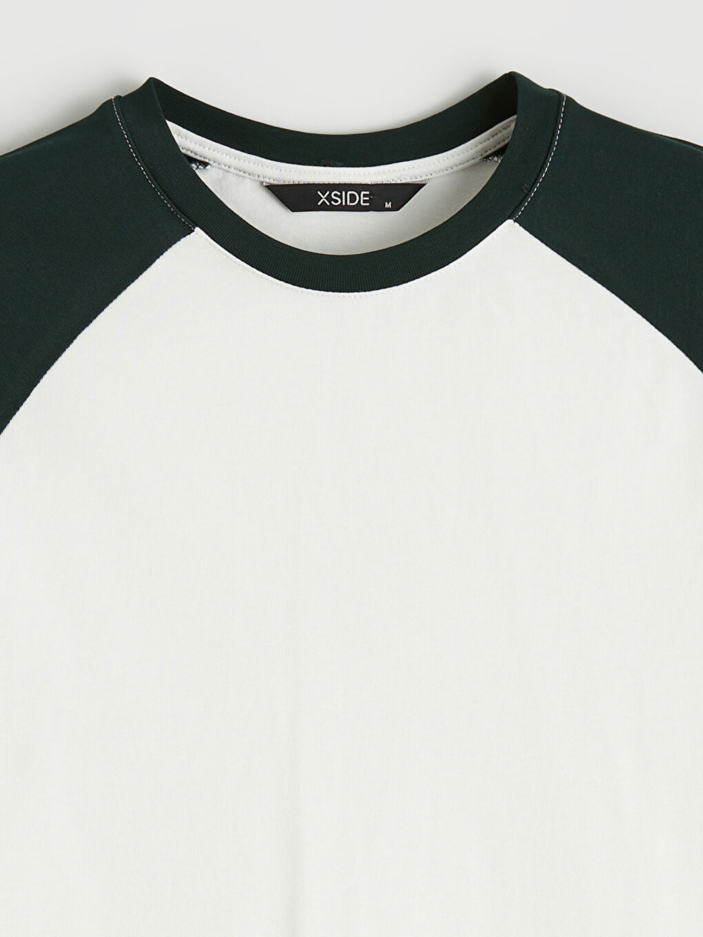 Majica dugih rukava sa okruglim izrezom i blok bojama za muškarce-1