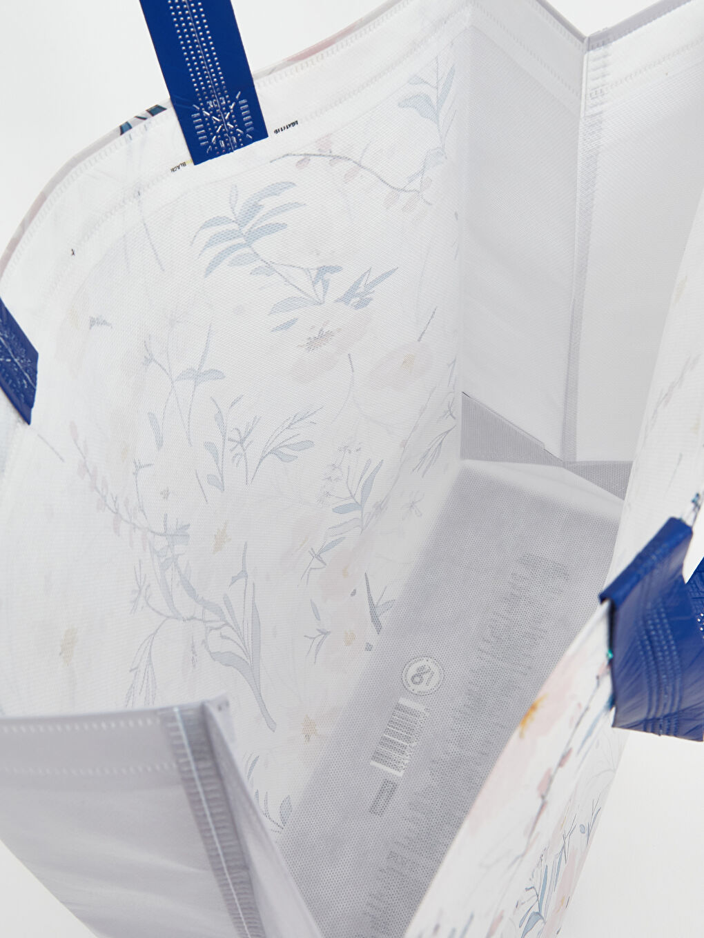 Karışık Çiçek Desenli Alışveriş Çantası-2