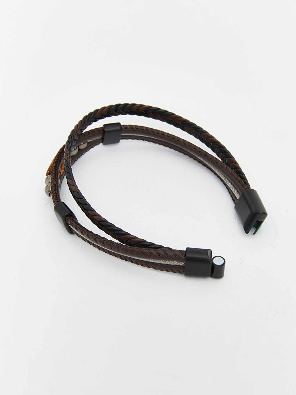 Kahverengi Taşlı Erkek Bileklik-2