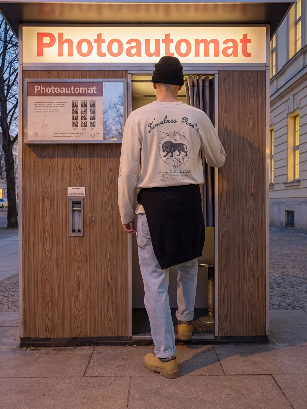 سويت شيرت رجالي بطبعة بياقة دائرية-1