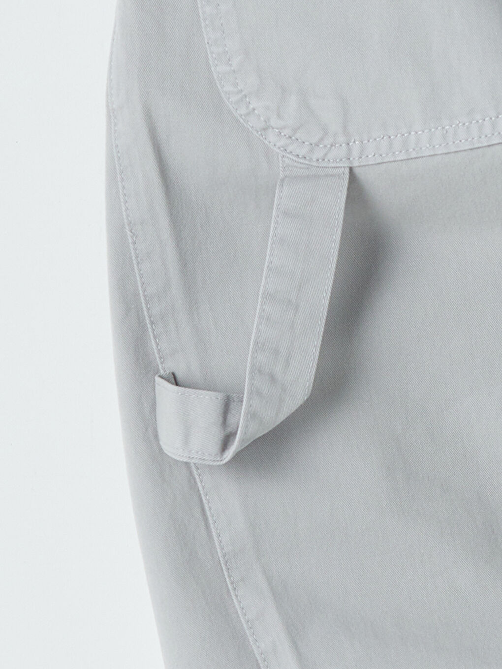 Gri Regular Fit Gabardin Erkek Pantolon-3