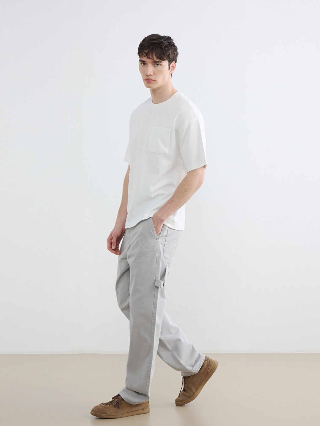 Regular Fit Gabardine Men's Trousers