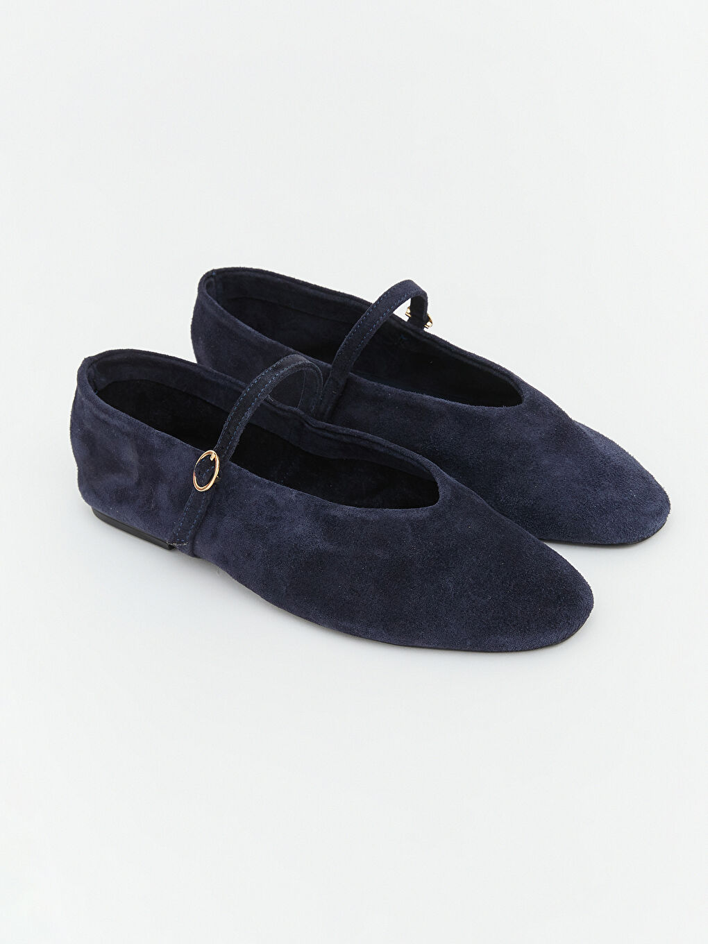 Lacivert Süet Kadın Babet