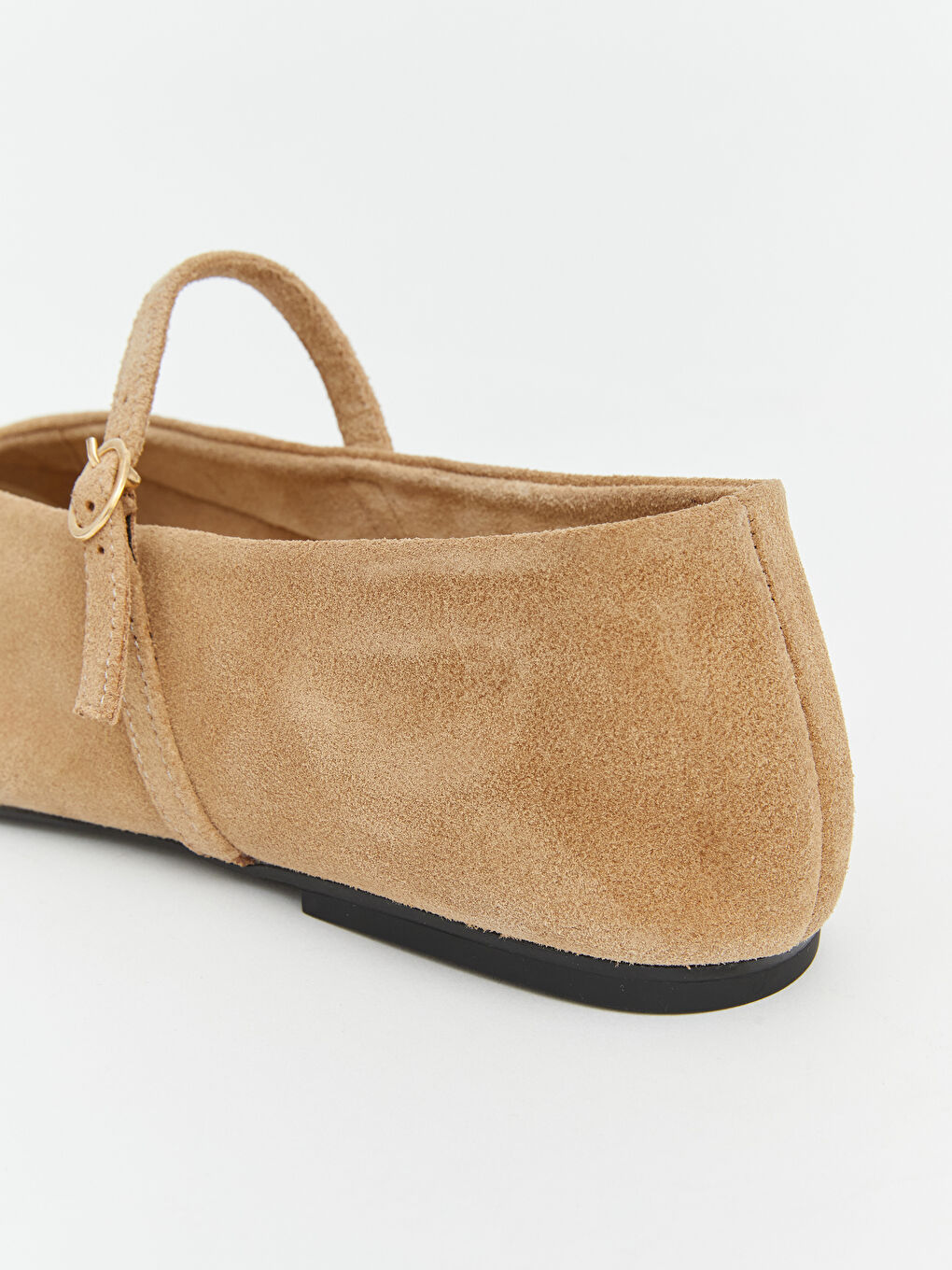 Kahverengi Süet Kadın Babet-4