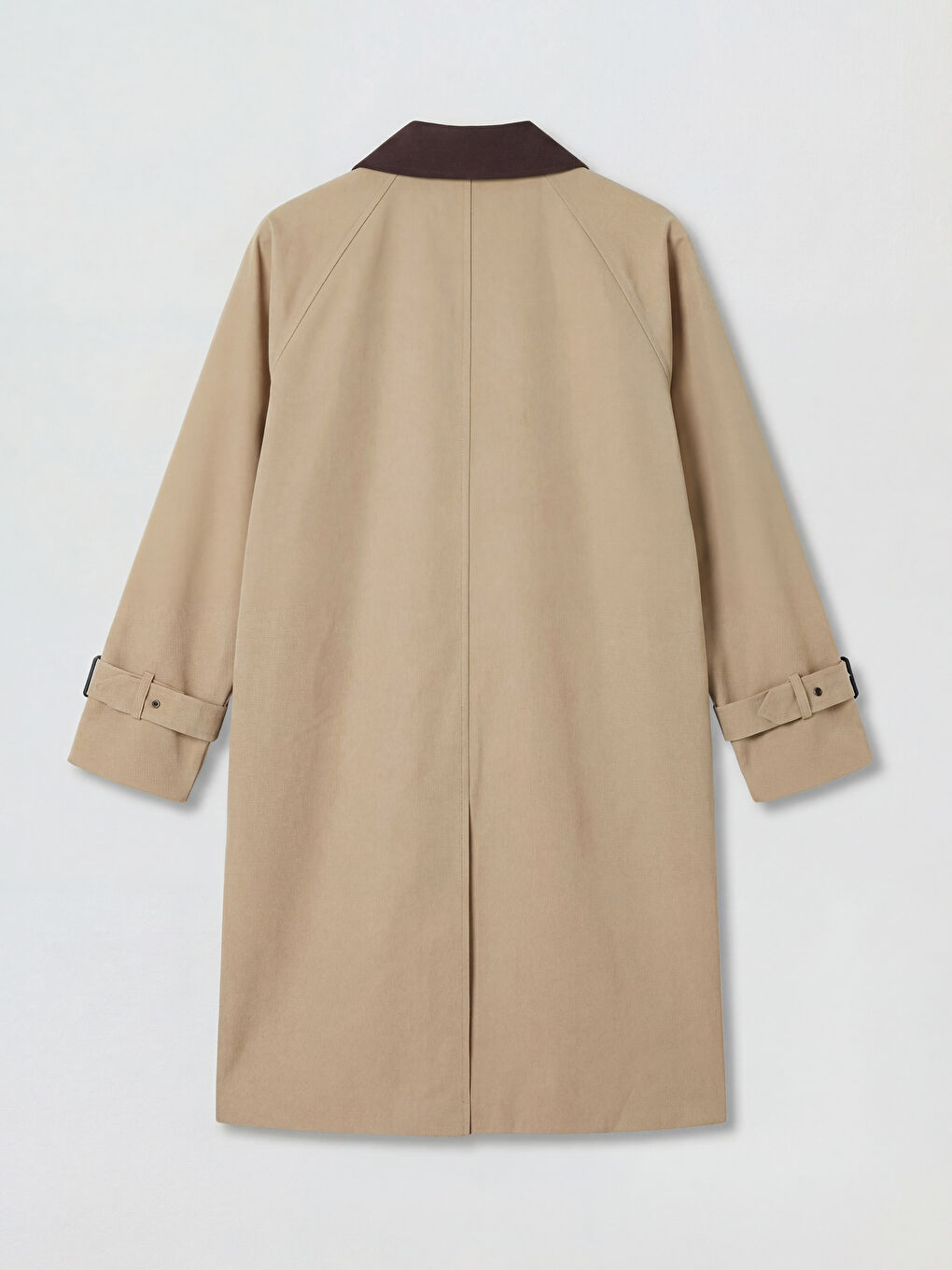 Bej Gömlek Yaka Kadın Trençkot-3