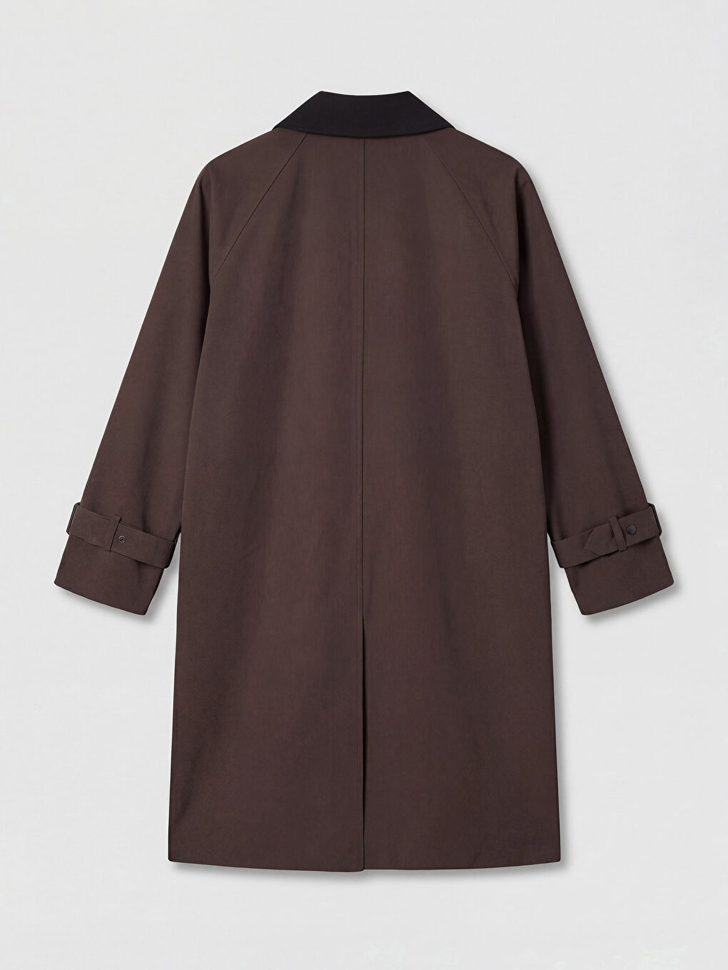 Kahverengi Gömlek Yaka Kadın Trençkot-1