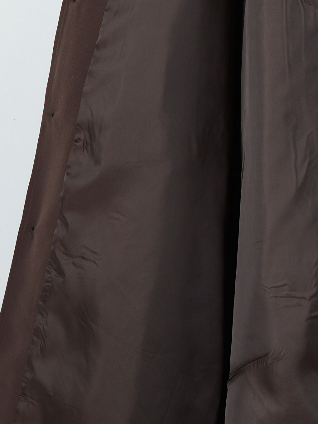 Kahverengi Gömlek Yaka Kadın Trençkot-3