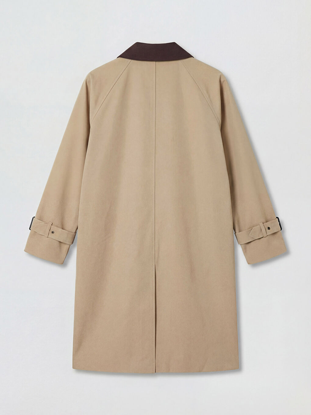 Bej Gömlek Yaka Kadın Trençkot-2