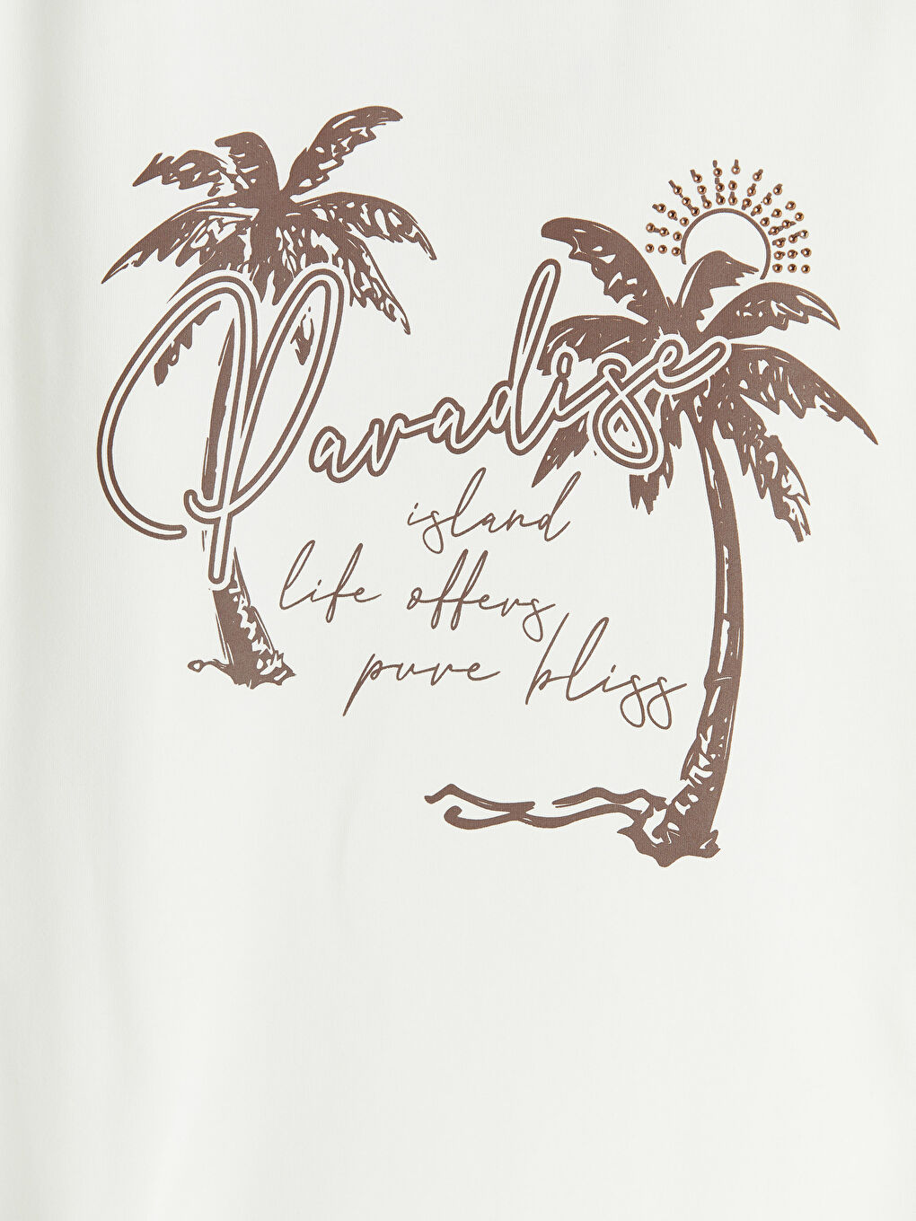 Crew Neck Printed Girls' T-Shirt-3