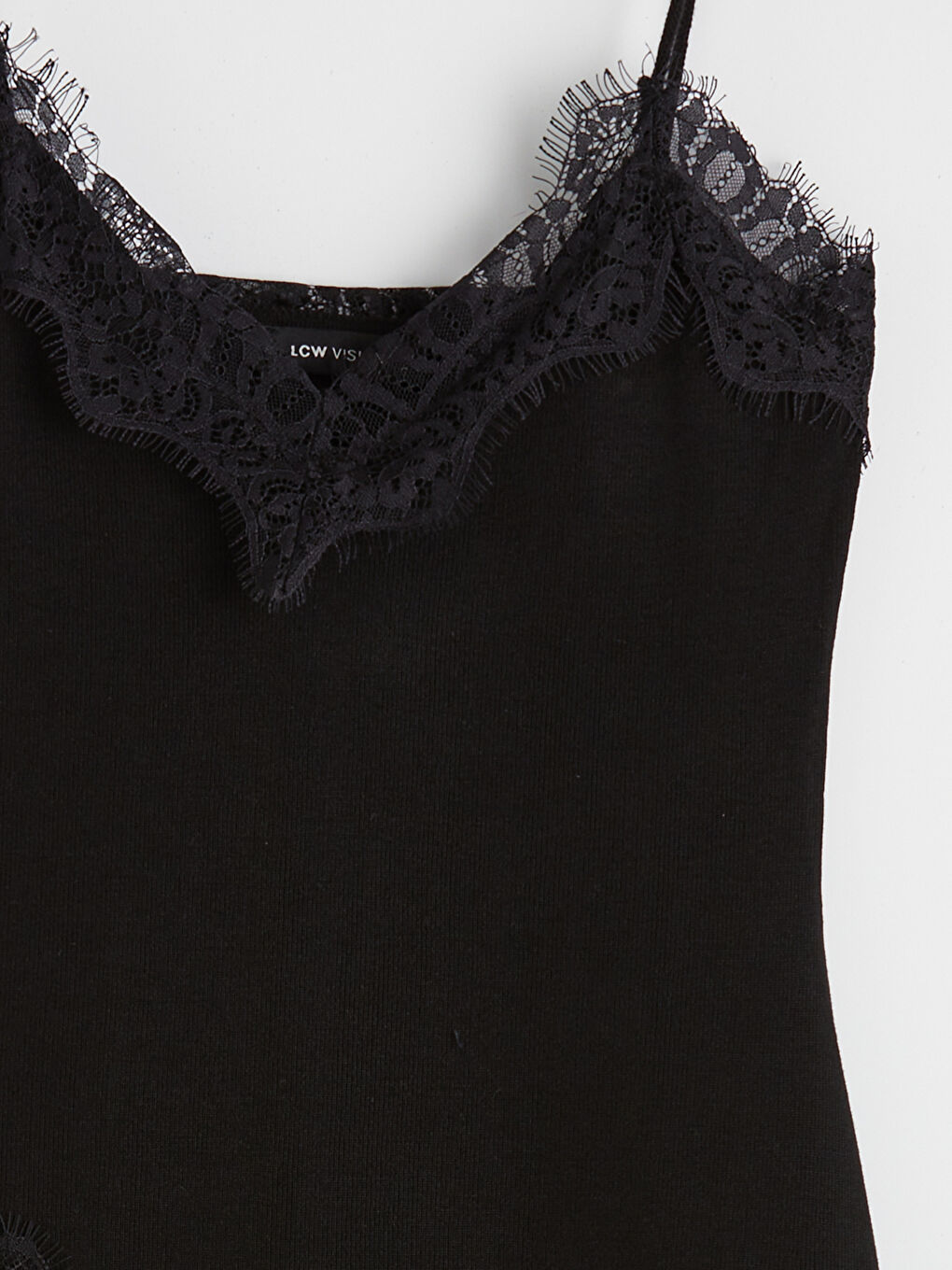 Жена Черно Безръкавна тениска-4