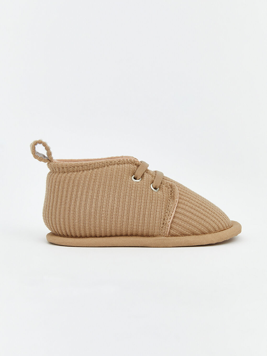 Kahverengi Fitilli Erkek Bebek Yürüme Öncesi Ayakkabı-1