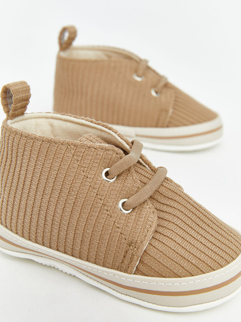 Kahverengi Erkek Bebek Yürüme Öncesi Ayakkabı-2