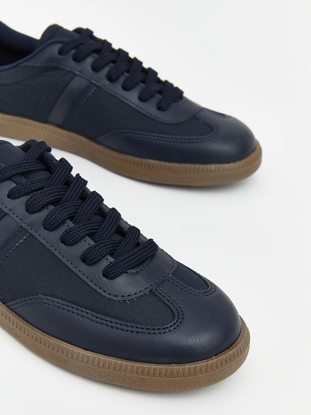 Lacivert Süet Görünümlü Kadın Spor Ayakkabı-2