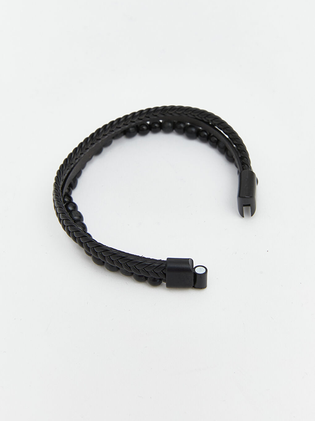 Siyah Taşlı Erkek Bileklik-4