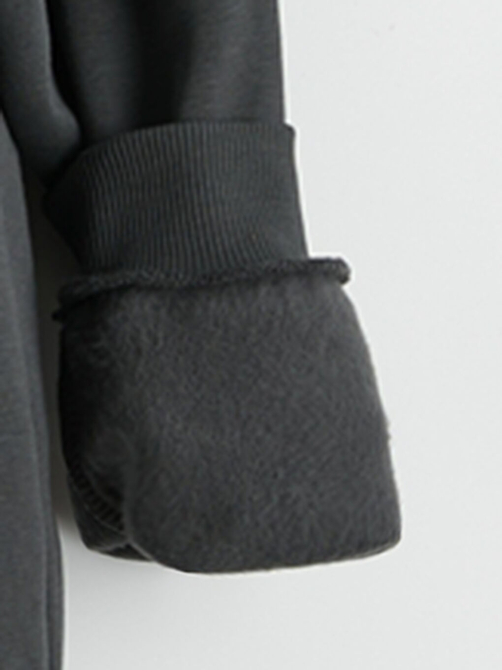 Antrasit Kapüşonlu Erkek Çocuk Kalın Sweatshirt-2