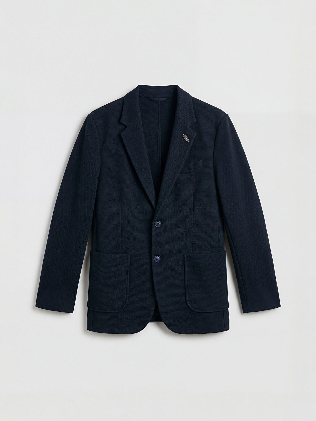 Lacivert Standart Kalıp Erkek Blazer Ceket