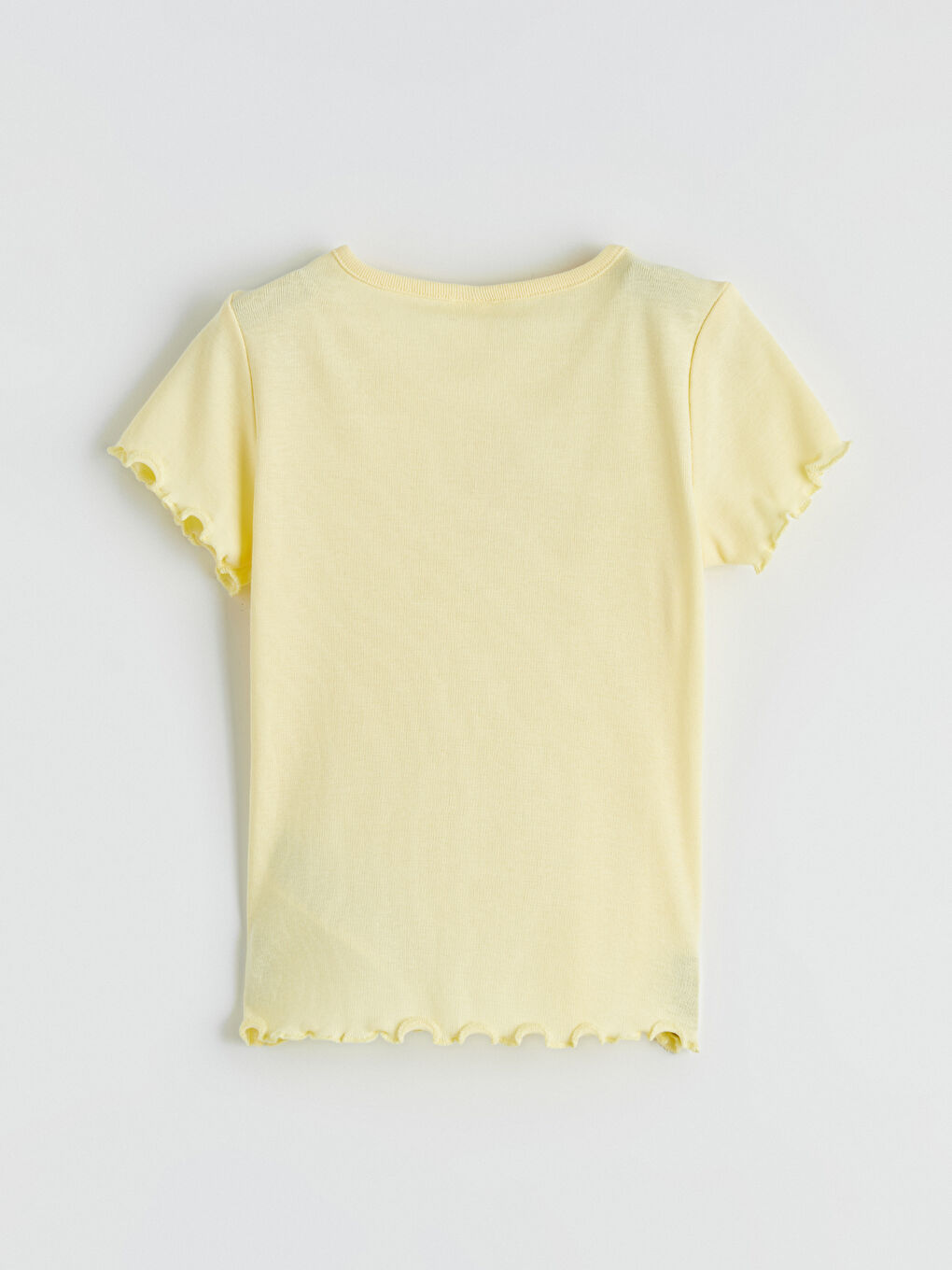 Sarı Baskılı Kız Bebek Tişört 2'li-3