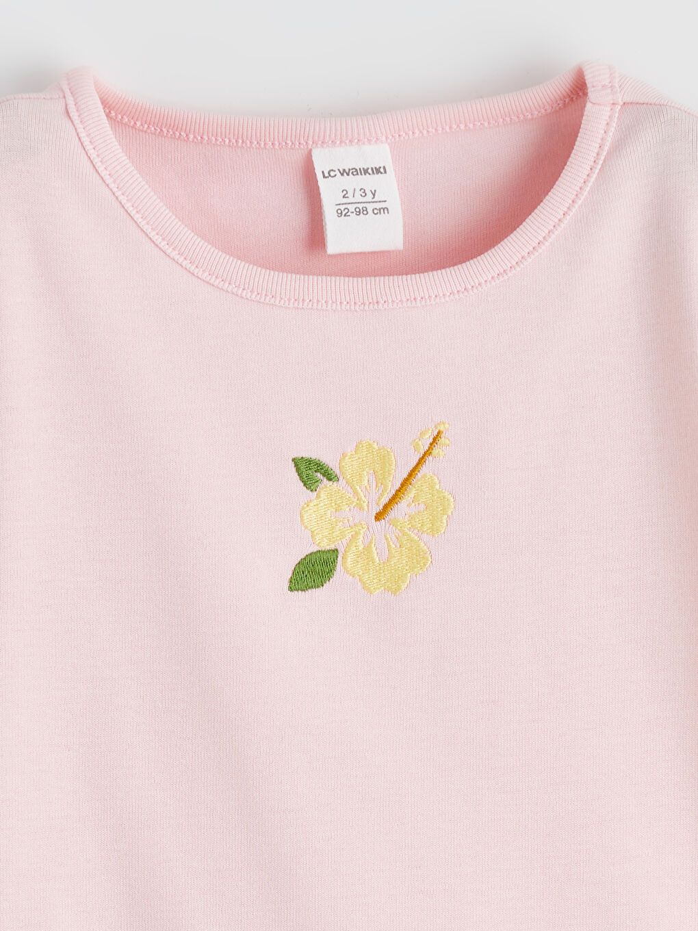 Sarı Baskılı Kız Bebek Tişört 2'li-5