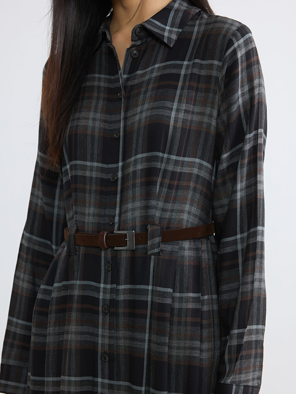 Торлы белдігі бар жейде-көйлек-2